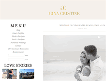 Tablet Screenshot of ginacristinephotography.com